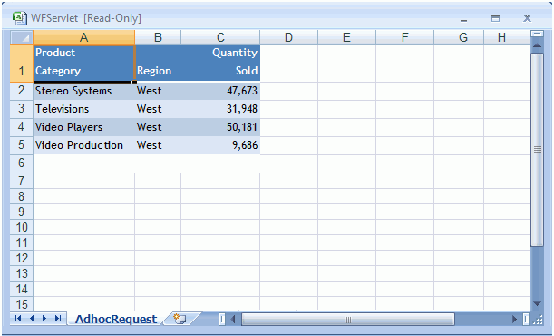 Excel Report Output