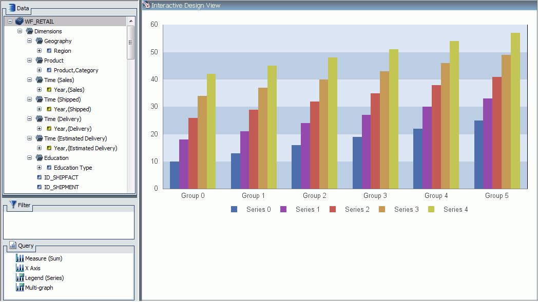 Results Panel With a Chart Preview