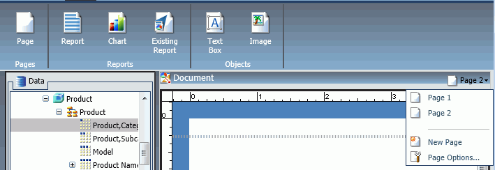 Page icon and Page menu