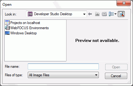 Open dialog box