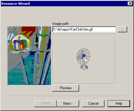 Resource Wizard dialog box