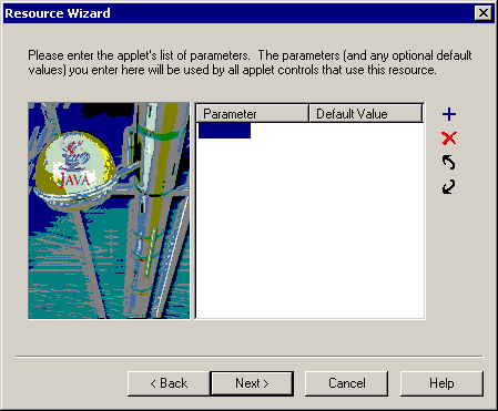 Resource Wizard dialog box