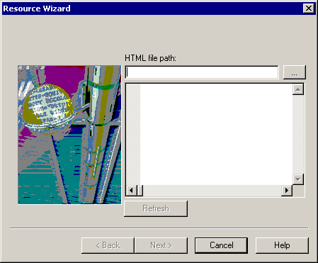 Resource Wizard dialog box