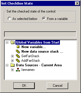 Set CheckBox State dialog box