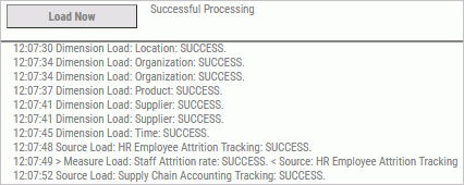 Load Now Status Log
